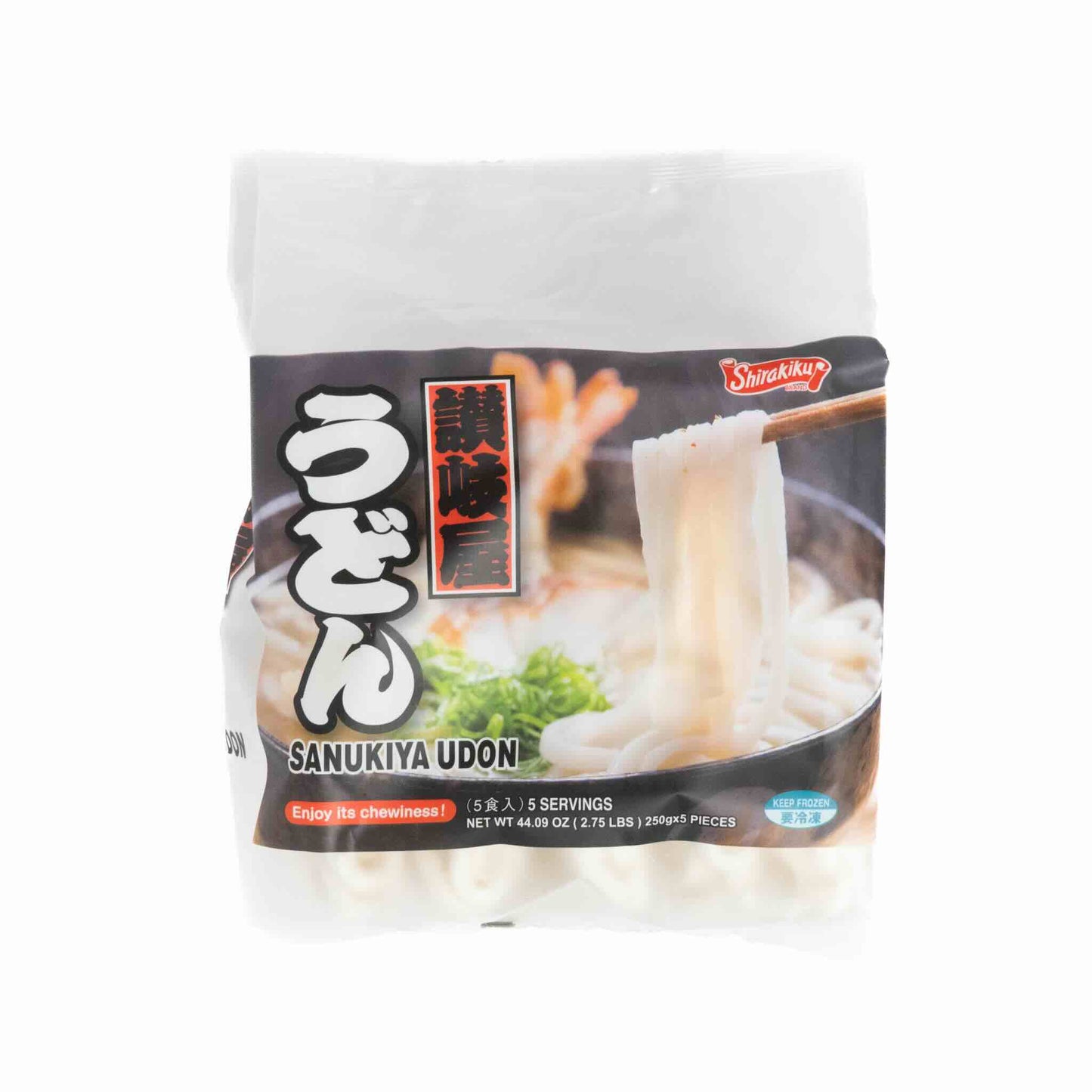Shirakiku Frozen Udon Noodle 250g 5pcs x10