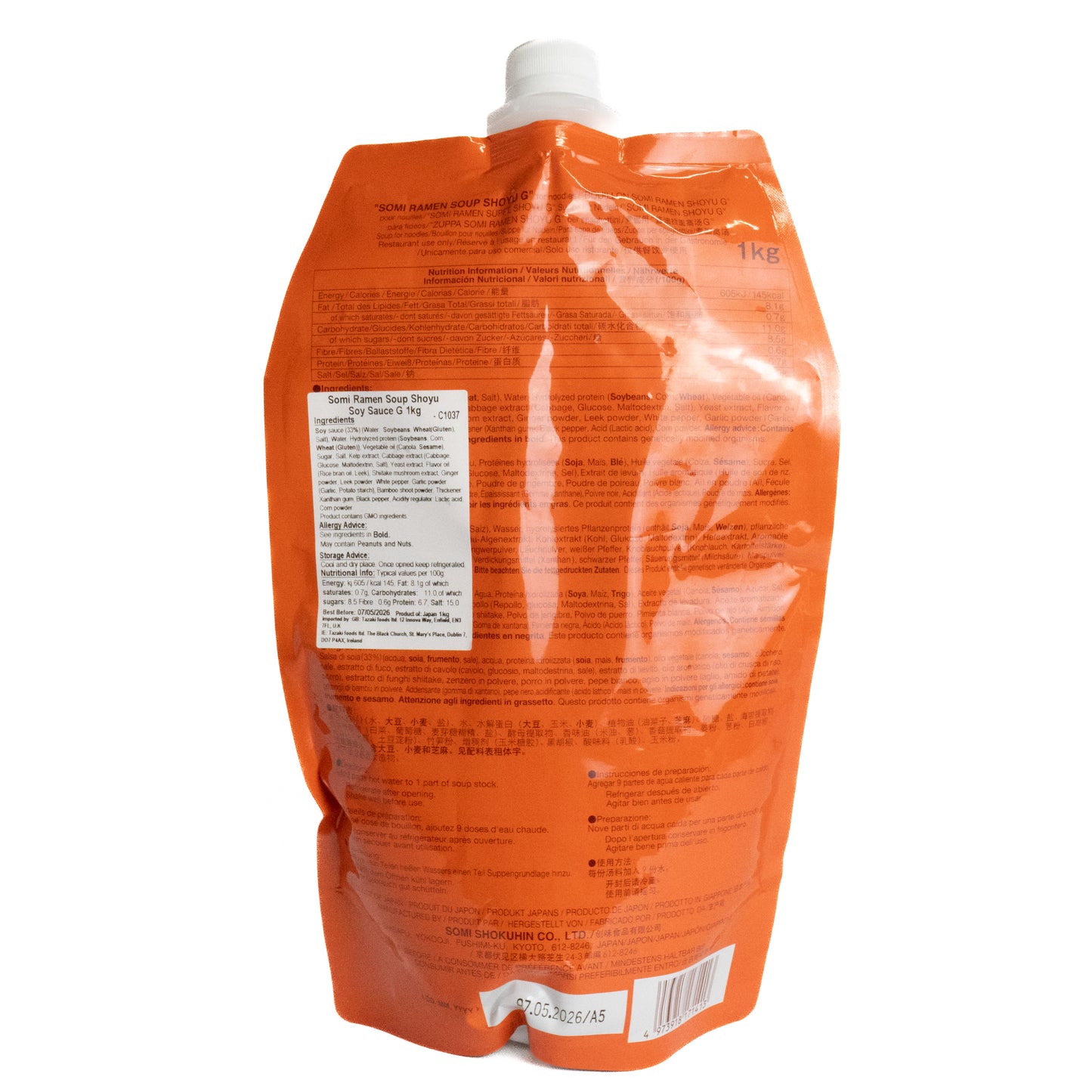 Somi Ramen Soup Shoyu Soy Sauce G 1kg