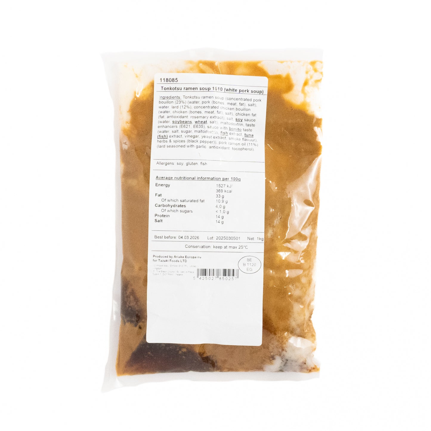 Ariake Tonkotsu Ramen - Pork Bone Base Soup 1kg