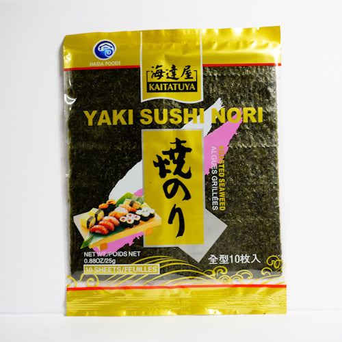 Kaitatsuya Roasted Sushi Nori Seaweed (10 sheets)